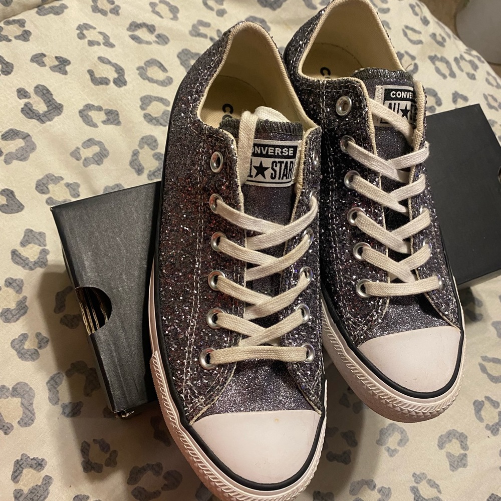 Sparkly converse size 9